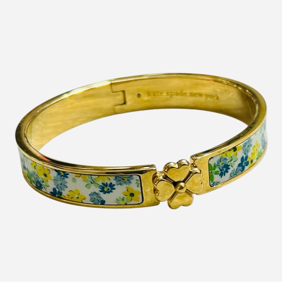 Kate Spade Heritage Spade Flower Hinged Bangle - Picture 2 of 7